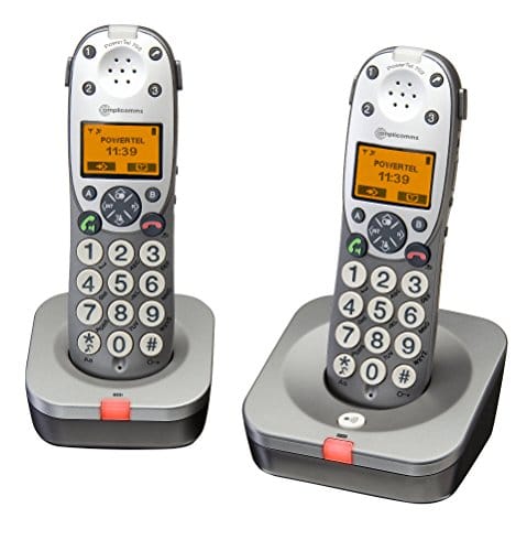 Amplicom 595101 Telefono cordless, 2 pezzi