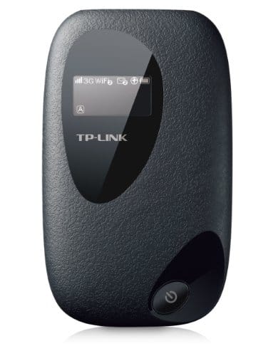 TP-Link M5350 Pocket Hotspot 3G, Batteria Ricaricabile da 2000 Mah, Modem HSPA+ Integrato Fino a 21.6 Mbps, Display Oled, Nero