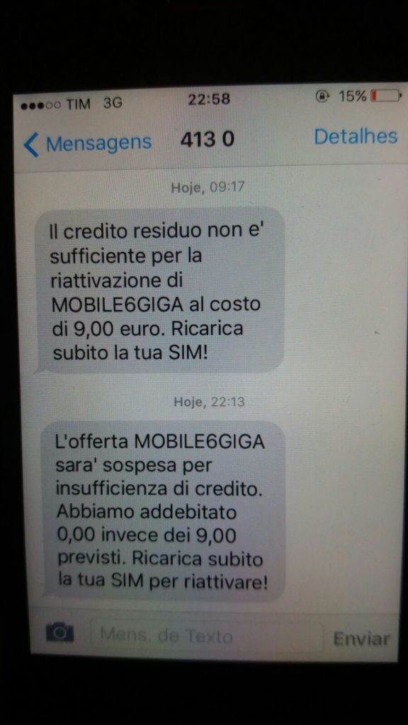 Sms tiscali mobile credito Sms tiscali mobile credito
