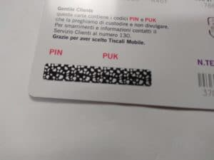 sim tiscali mobile perdita smarrimento errore pin puk soluzione