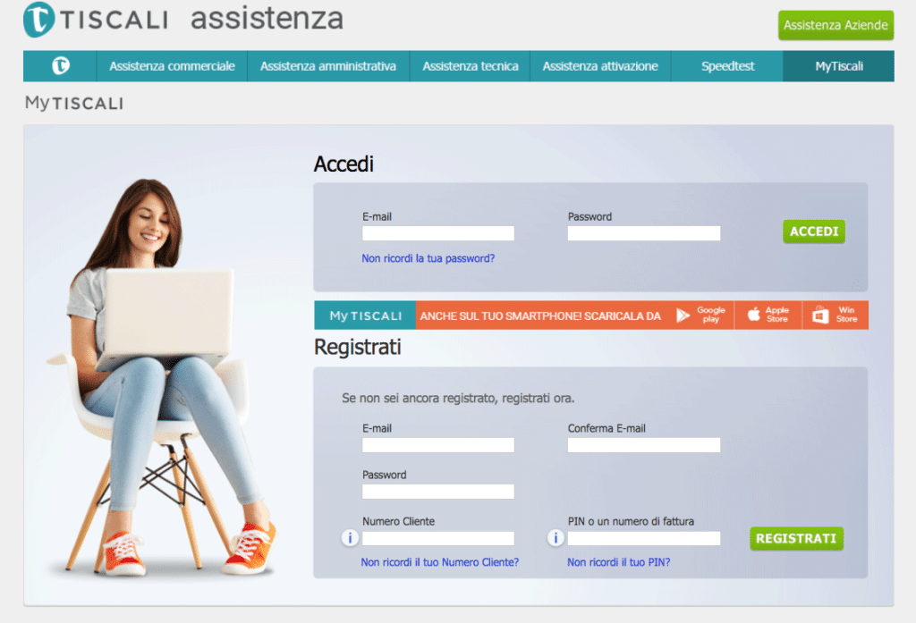 Servizio Clienti Tiscali: I suoi dati di conto corrente non risultano corretti.