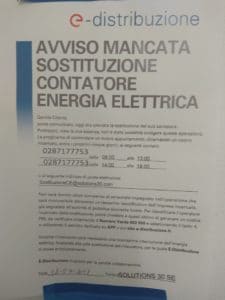 cagliari cambio contatore enel