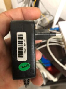 modem rotto alimentatore tiscali