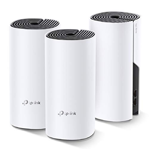 TP-Link Deco M4 WiFi Mesh, Dual Band AC1200, 2 Porte Ethernet Gigabit, Modalità Router e Access Point, Parental Control, 3 Pezzi con Copertura fino a 370 m2
