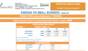 prezzo fisso business