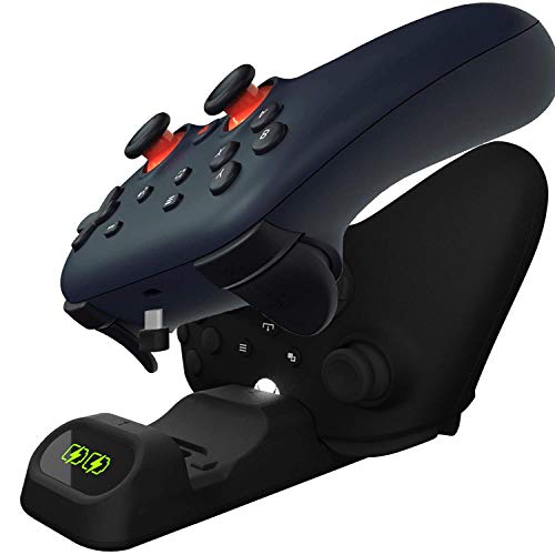 Orzly supporto caricabatterie controller per Google Stadia funziona come dock per tutti i controller di tipo C - Jet Black Edition