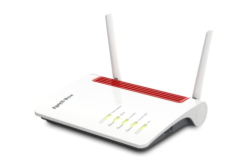 AVM FRITZ!Box 6850 5G Edition International, Modem Router 5G con Wi-Fi Dual Band fino a 1.266 Mbit/s, Mesh, 4x Gigabit Lan, 1x USB 3.0, VoIP, Base Dect, SIM Slot, Interfaccia in Italiano