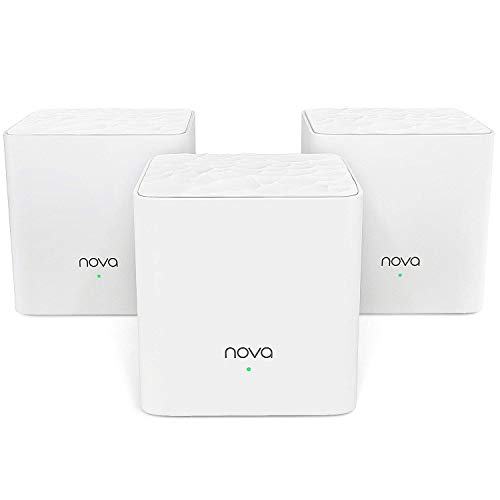 Tenda WiFi Mesh Nova MW3, Dual Band AC1200, 2 Porte Fast Ethernet, Modalità Router e Access Point, Auto Organizza la Rete, 3 Pezzi con Copertura Fino a 4-6 camere da letto