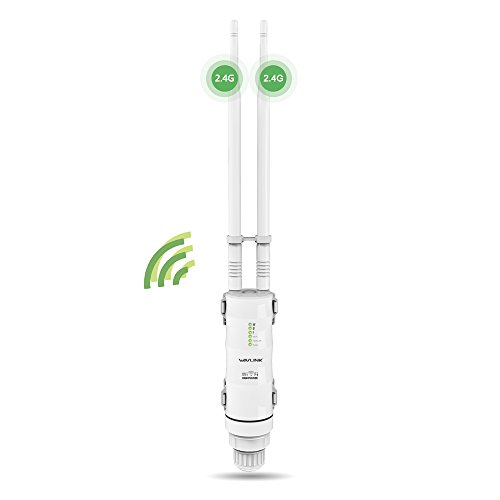 Potente ripetitore WiFi da esterno con antenna WiFi a lunga portata - Amplificatore Wavlink N300 2.4G - Outdoor Poe Ripetitore WiFi Esterno- Ideale per grandi spazi remoti
