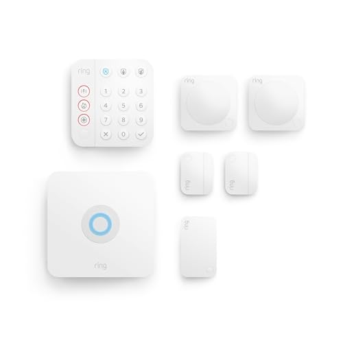 Kit Ring Alarm - M | Sistema di allarme per la sicurezza della tua casa con monitoraggio assistito opzionale - Senza vincoli di lunga durata - Compatibile con Alexa