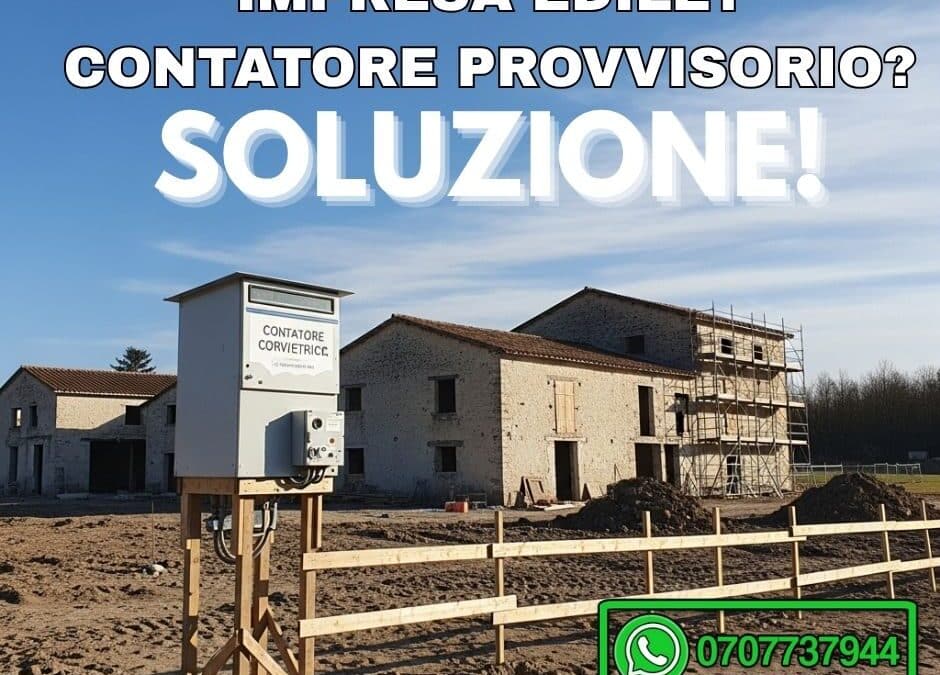 Cagliari: Allaccio Utenze in Cantiere, Corrente, Internet, Acqua. La Guida Completa [SOLUZIONE]