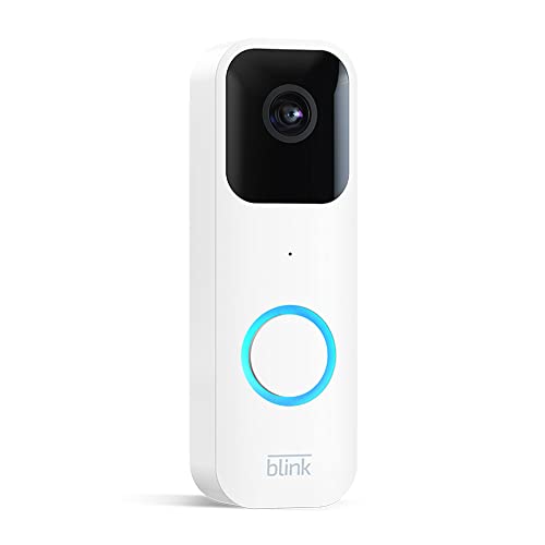 Blink Video Doorbell | Audio bidirezionale, video HD, lunga durata della batteria, rilevazione di movimento, notifiche del campanello nell’app, funziona con Alexa (bianco)