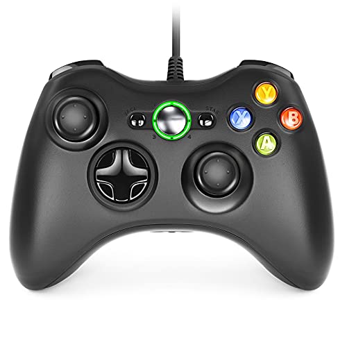 Dhaose Xbox 360 Game Controller, Wired Game Controller Gamepad Controller Cablato USB, Joystick, Joypad Compatibile per Microsoft Xbox 360 Slim PC Windows /7/8/8.1/10