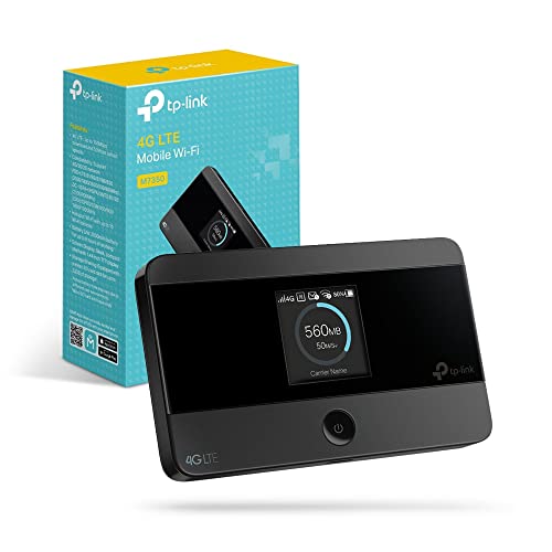 TP-Link M7350 Saponetta WiFi Portatile 4G LTE Cat4, Visualizzazione Sullo Schermo, N300Mbps, Modem Wifi, Router WiFi con Sim, Router, Modem 4g Sim, Batteria Ricaricabile, Facile da Usare