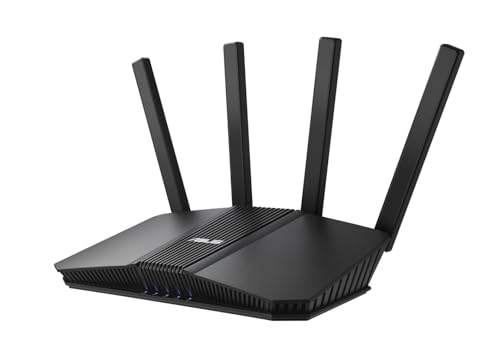 ASUS RT-BE82U, Router Estendibile Smart AIMesh Dual-Band BE6500 (802.11be), Cinque Porte 2,5GbE, Fino a 3 SSID per IoT Device, Compatibile con VPN e Parental Control, Advanced Network Security, Nero