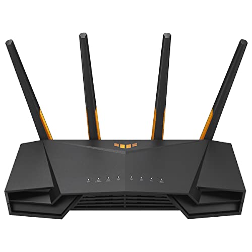ASUS TUF-AX4200 Router Estendibile con Mobile Tethering, Alternativa ai Router 4G 5G, Gaming, Dual Band, WiFi 6, Mobile Game Mode, Port Forwarding, 2.5G BPS, AiProtection PRO, Sicurezza di Rete