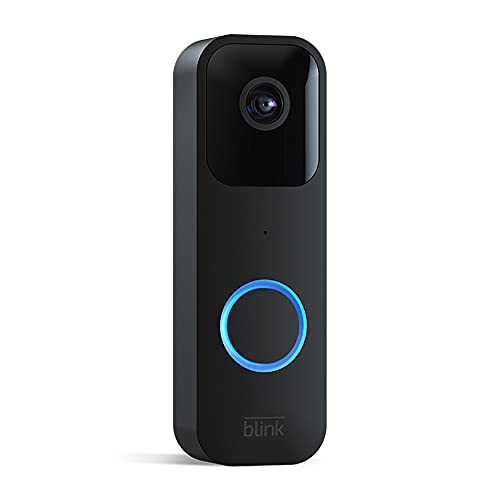 Blink Video Doorbell | Audio bidirezionale, video HD, lunga durata della batteria, rilevazione di movimento, notifiche del campanello nell’app, funziona con Alexa (nero)