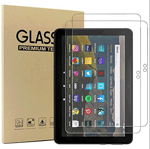 Brifu Pellicola salvaschermo per Amazon Fire HD 10 (2021) (10.0" pollice),Pellicola per display in vetro, durezza 9H, antigraffio, anti-bolle, bordo tondo 2.5D [3 pezzi]
