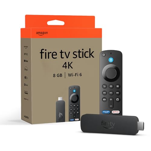 Fire TV Stick 4K di Amazon (Ultimo modello), Dispositivo per lo streaming con supporto per Wi-Fi 6, Dolby Vision/Atmos e HDR10+