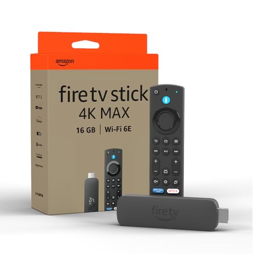Fire TV Stick 4K Max di Amazon (Ultimo modello), Dispositivo per lo streaming con supporto per Wi-Fi 6E e modalità ambiente