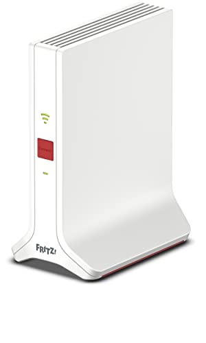FRITZ!Repeater 3000 Ax Edition International, Ripetitore Wi-Fi 6 Extender Triband Veloce Fino A 4.200 Mbit, S, Mesh, Access Point, 2X Gigabit Lan, Interfaccia In Italiano 20002991, Bianco