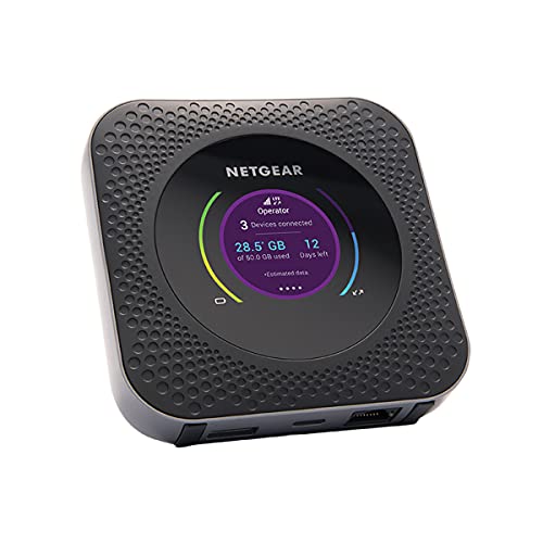 Netgear MR1100 Nighthawk M1 Router 4G Portatile con Porta Ethernet, Velocità di Download fino a 1 Gbps, fino a 20 Dispositivi Collegati