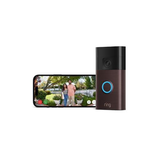 Ring videocitofono a batteria (Battery Video Doorbell) (2024) | Visuale a figura intera | Installazione semplice fai-da-te (5 min.) | con batteria integrata I Ring Home: 30 gg. prova gratuita