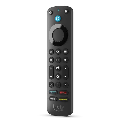 Telecomando vocale Alexa Pro per Fire TV, realizzato da Amazon, con funzione Trova il mio telecomando, comandi per la TV e pulsanti retroilluminati (è necessario un dispositivo Fire TV compatibile)