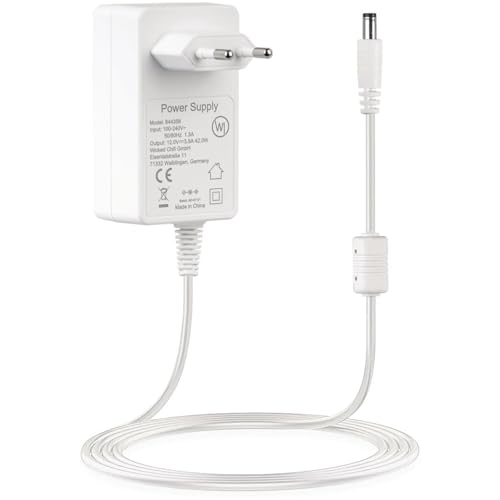 Wicked Chili Alimentatore di Rete 12V/3500mA/300cm per AVM Fritz!Box 5690 Pro, 7690, 5590 Fiber, 7530 AX, 7590, Ripetitore 6000 3000 - Cavo di Ricarica Router Extra Lungo