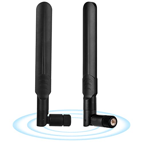 Antenna 4G LTE SMA Maschio 8dBi antenna di rete WiFi Compatibile con Hu*wei B525 B535 B310 B311 B315 B593 E5186 4G LTE CPE Router ZTE Modem Cellulare Hotspot Telecamera IP Sicurezza, 2 Pacchi