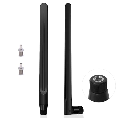Greatzer Antenna 5G 4G WiFi Antenna LTE 5DBi Omnidirezionale MIMO Amplificatori di Segnale SMA/2 x TS9 Antenna,700-6000MHz, GSM/GPRS/2G/3G/4G/5G per Router WiFi Telecamera di Sicurezza IP, ecc.
