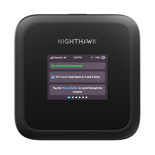 NETGEAR Nighthawk M3 Router 5G con SIM, Modem portatile, Saponetta WiFi 5G per casa, Hotspot e WiFi 6, collega fino a 32 dispositivi (MH3150)