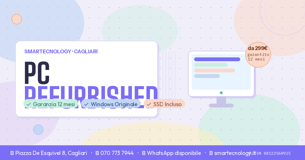 PC Refurbished e Ricondizionati a Cagliari con Garanzia 12 Mesi