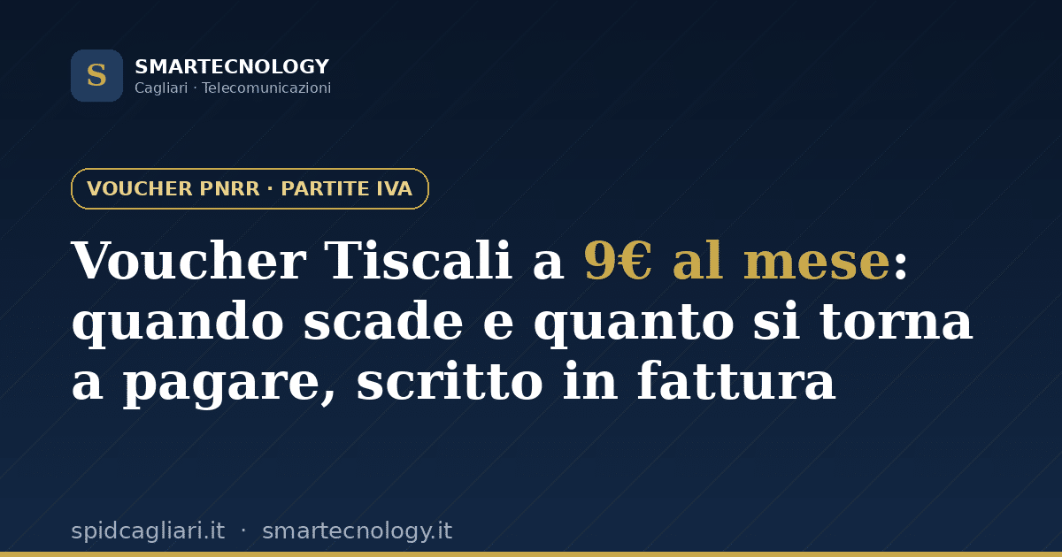 Copertina articolo: voucher Tiscali PNRR per Partite IVA, scadenza dei 48 mesi agevolati